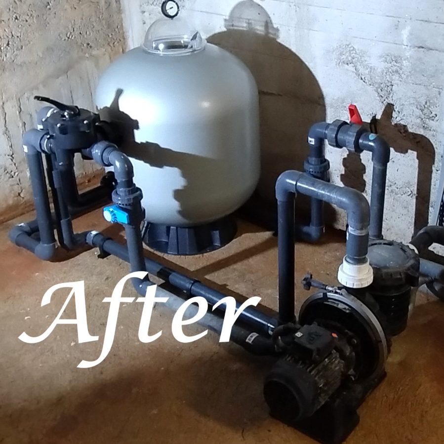 Technical room after modification